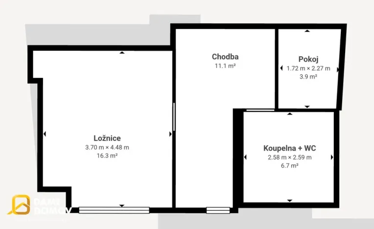 Pronájem rodinného domu, Vlčnov, 93 m2