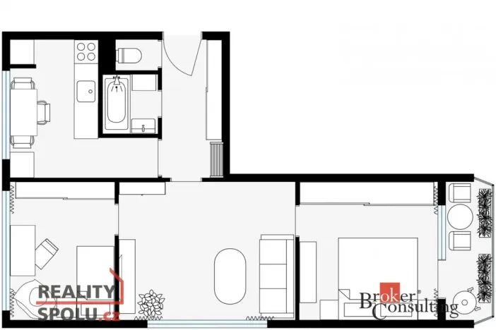 Pronájem bytu 3+1, Jihlava, Kollárova, 74 m2
