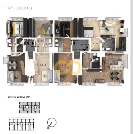 Prodej bytu 3+kk, Nové Hutě, 55 m2