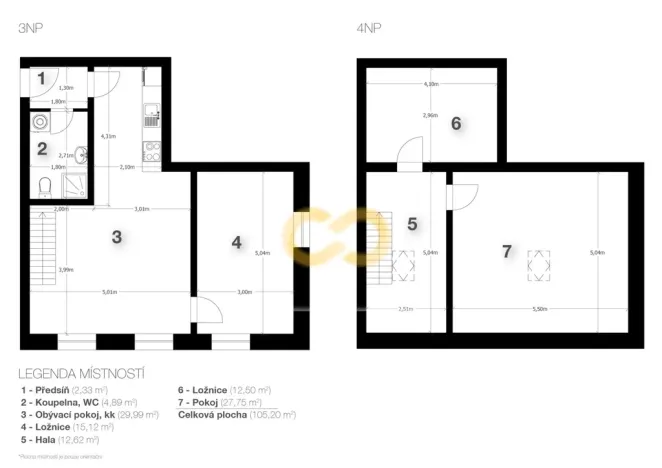 Prodej bytu 2+kk, Zdíkov - Zdíkovec, 105 m2