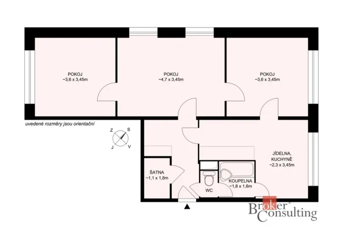 Prodej bytu 3+1, Volary, Sídl. Míru, 65 m2