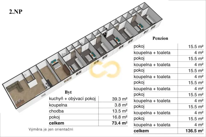 Prodej ubytování, Hoslovice, 468 m2