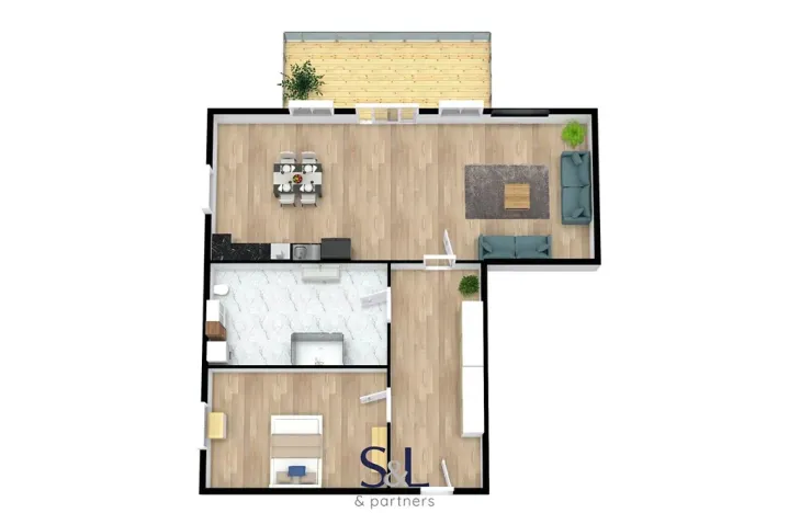 Prodej bytu 2+kk, Horní Planá, 62 m2