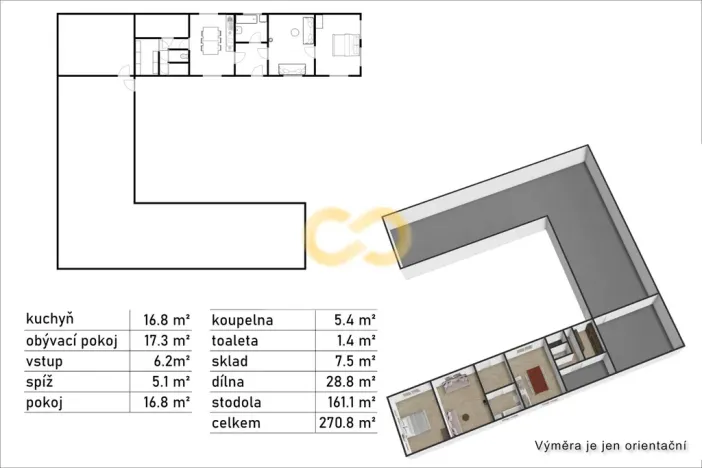 Prodej chalupy, Žimutice - Smilovice, 300 m2