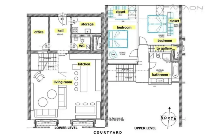Pronájem bytu 3+kk, Praha - Holešovice, Na Maninách, 146 m2