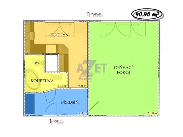 Prodej bytu 1+1, Český Těšín, Okružní, 41 m2
