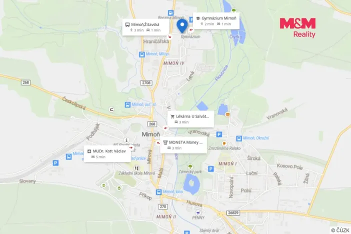 Pronájem bytu 1+kk, Mimoň - Mimoň IV, Letná, 25 m2