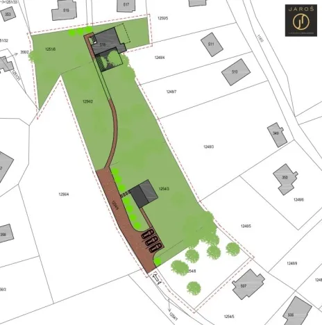 Prodej pozemku pro bydlení, Hrusice, Hubačovská, 3055 m2