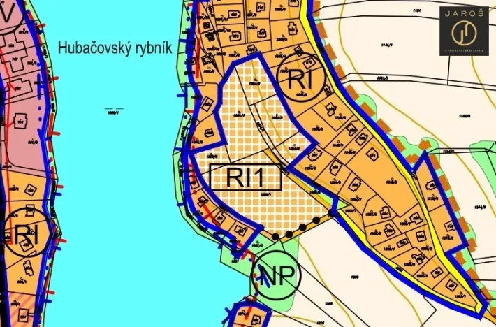 Prodej pozemku pro bydlení, Hrusice, Hubačovská, 3055 m2
