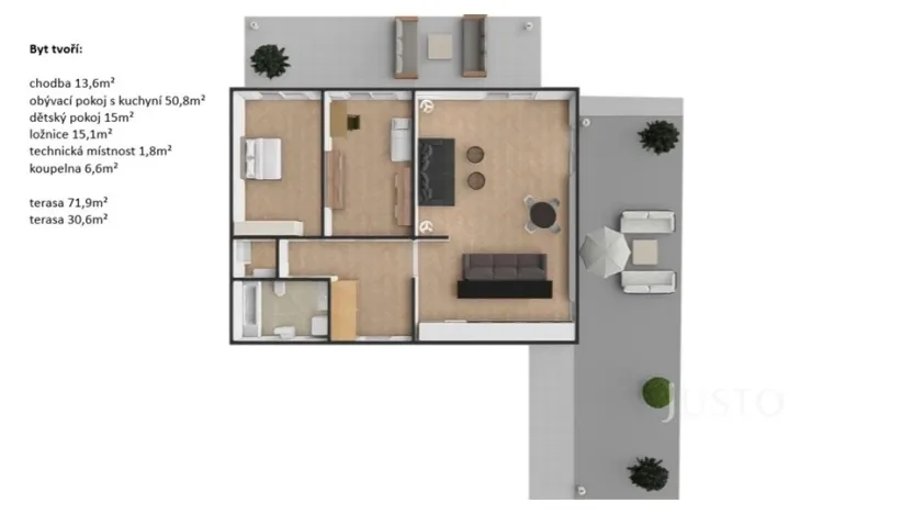 Pronájem bytu 3+kk, Praha - Vršovice, Vršovická, 105 m2