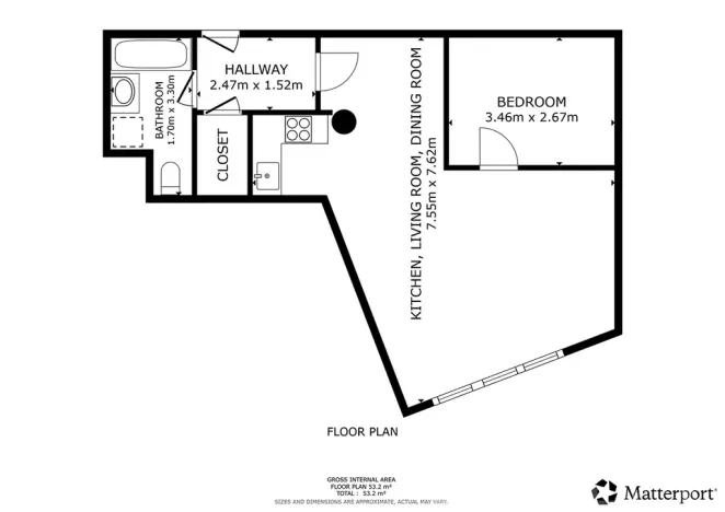 Pronájem bytu 2+kk, Praha - Hlubočepy, Trnkovo náměstí, 52 m2