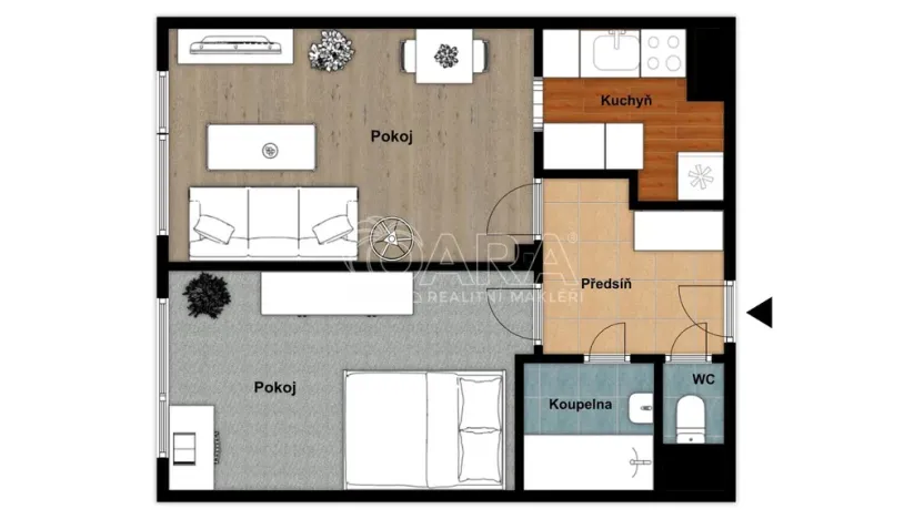 Prodej bytu 2+kk, Kladno - Kročehlavy, Holandská, 40 m2