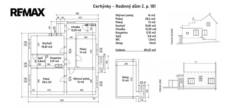 Prodej rodinného domu, Cerhenice - Cerhýnky, 101 m2