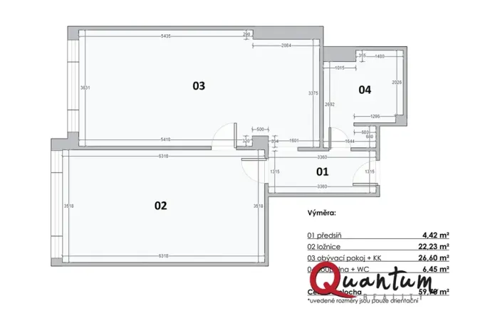 Prodej bytu 2+kk, Praha - Holešovice, Komunardů, 60 m2