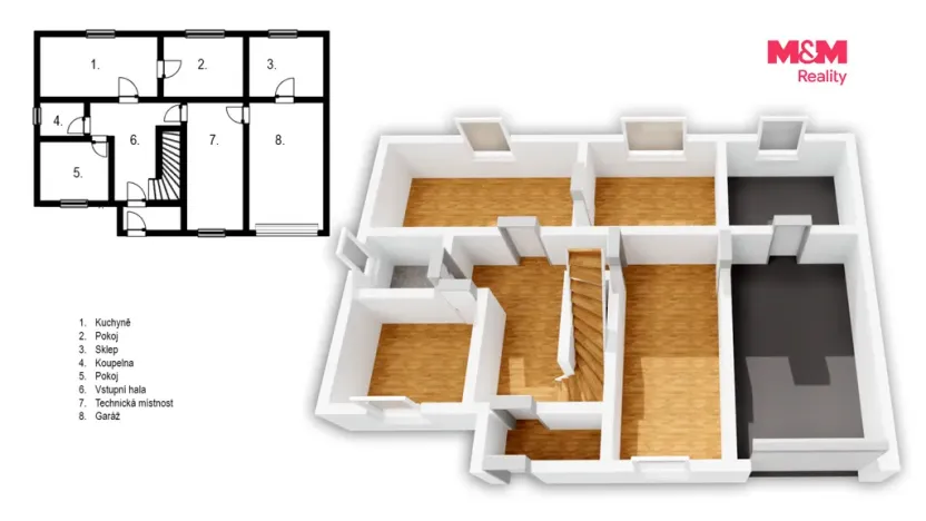 Prodej rodinného domu, Chvaletice, Budovatelů, 180 m2