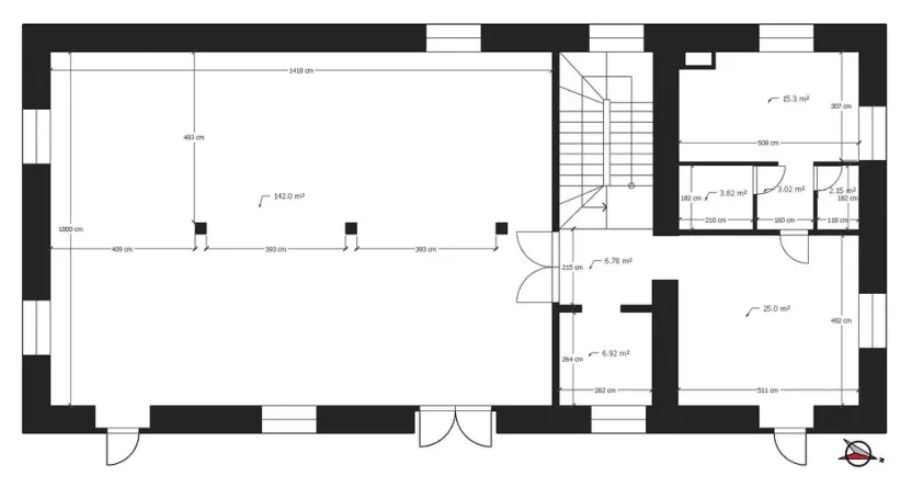 Pronájem obchodního prostoru, Dašice, Štenclova, 142 m2