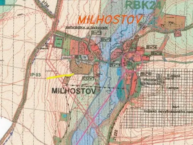 Dražba louky, Milhostov, 1500 m2