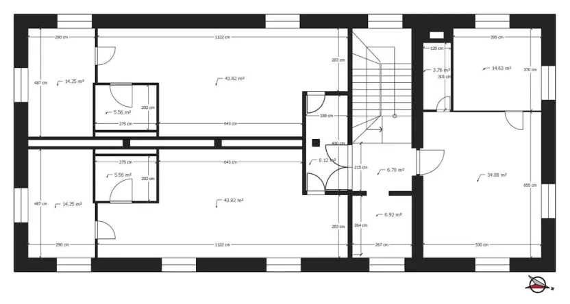 Pronájem kanceláře, Dašice, Štenclova, 64 m2