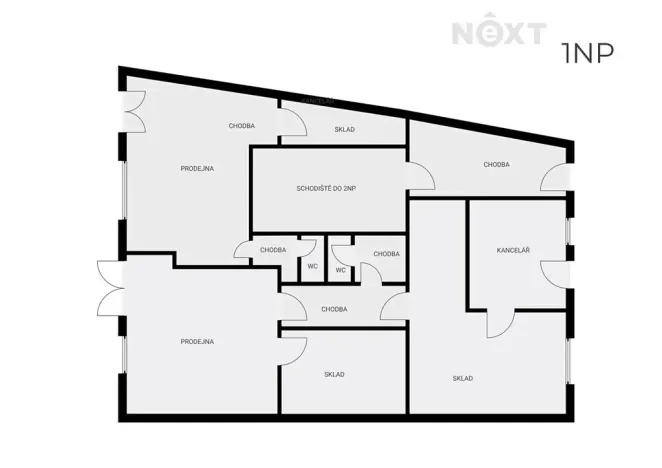 Prodej obchodního prostoru, Vrchlabí, Zámecká, 300 m2
