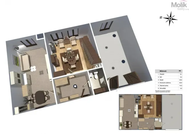 Prodej chalupy, Klíny - Rašov, 126 m2