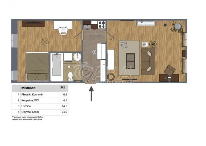 Pronájem bytu 2+kk, Praha - Vinohrady, Moravská, 50 m2