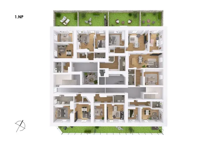 Prodej bytu 2+kk, Postupice, Blanická, 54 m2
