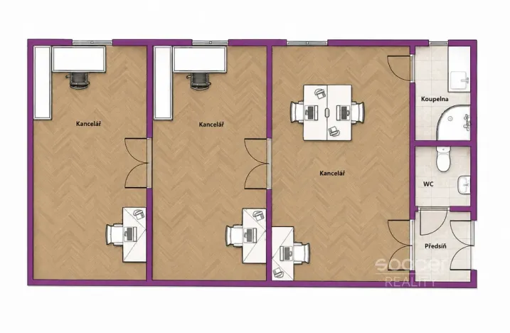 Pronájem bytu 3+kk, Praha - Nové Město, Karlovo náměstí, 70 m2