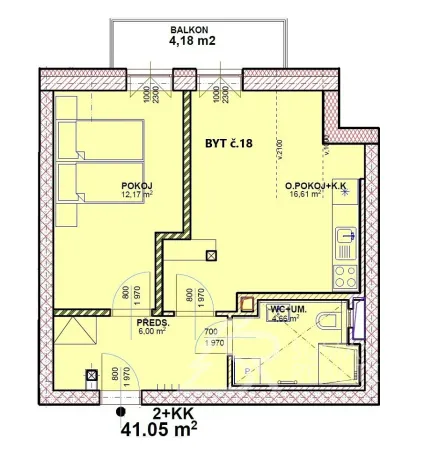 Prodej bytu 2+kk, Kašperské Hory, Česká, 41 m2