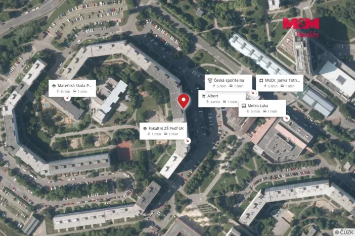 Prodej bytu 2+kk, Praha - Stodůlky, Trávníčkova, 45 m2