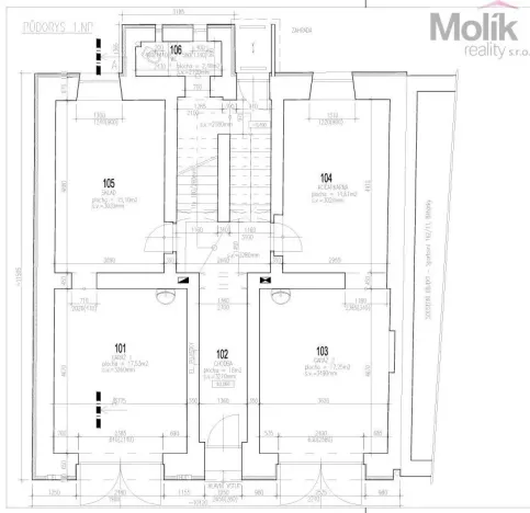 Pronájem bytu 3+kk, Dubí - Běhánky, Sportovní, 92 m2
