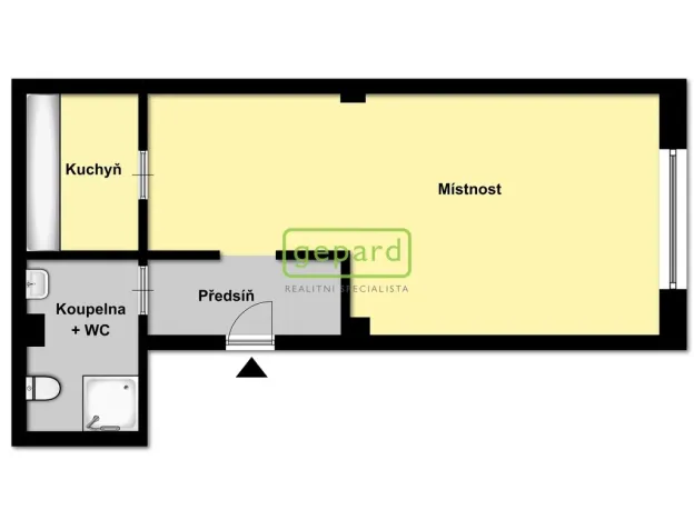 Pronájem bytu 1+kk, Praha - Holešovice, Pplk. Sochora, 41 m2