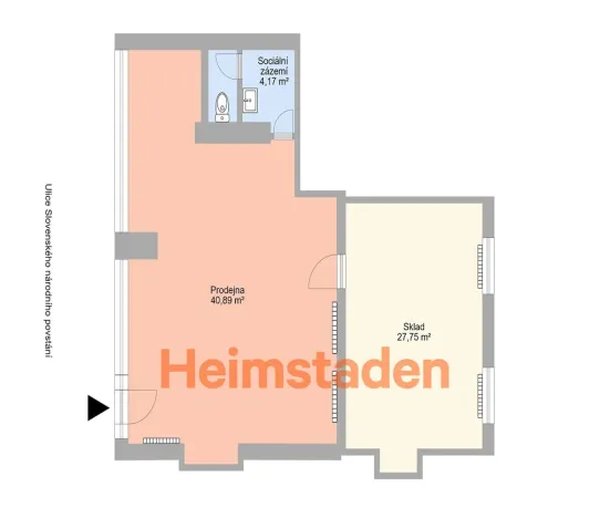 Pronájem kanceláře, Havířov - Šumbark, Slovenského národního povstání, 73 m2