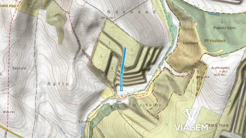 Prodej podílu pole, Uherčice, 711 m2