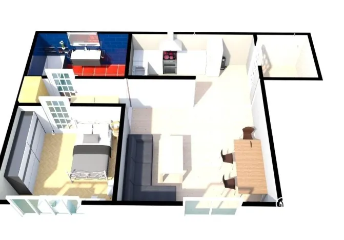 Pronájem bytu 2+kk, Praha - Michle, Počátecká, 53 m2