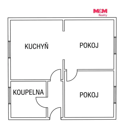 Prodej bytu 2+1, Horní Slavkov, Dlouhá, 50 m2