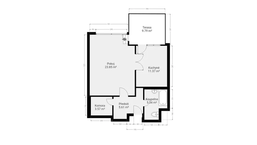 Prodej bytu 1+1, Praha - Stodůlky, Petržílkova, 49 m2