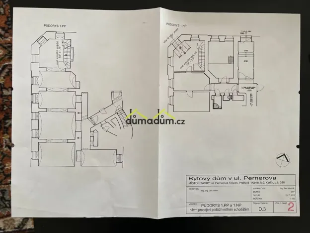 Prodej bytu 4+kk, Praha, Pernerova, 88 m2