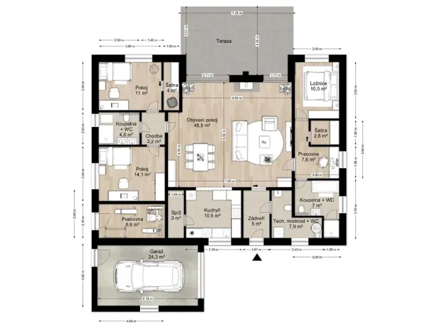 Prodej rodinného domu, Benešov - Mariánovice, 148 m2