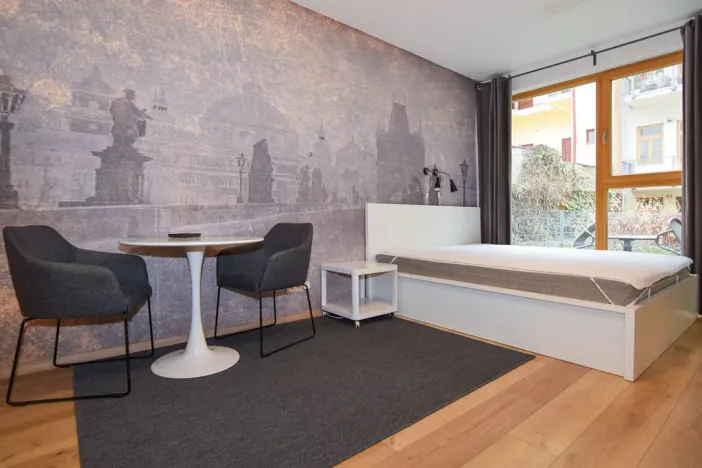 Pronájem bytu 1+kk, Praha - Žižkov, Štítného, 34 m2