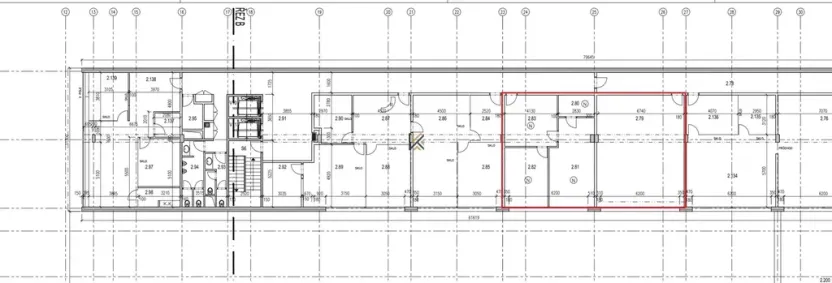 Pronájem kanceláře, Praha - Karlín, Pobřežní, 160 m2