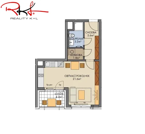 Prodej bytu 1+kk, Praha, Drnovská, 37 m2
