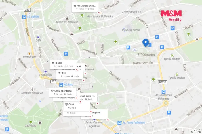 Pronájem bytu 1+1, Aš, Dlouhá, 35 m2