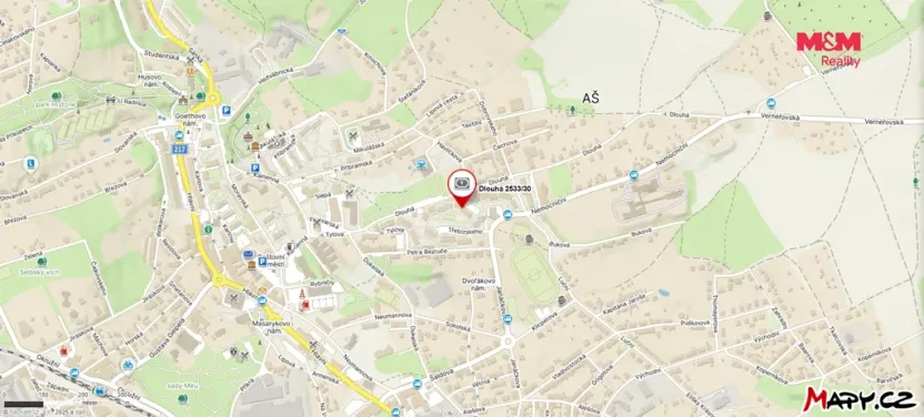 Pronájem bytu 1+1, Aš, Dlouhá, 35 m2
