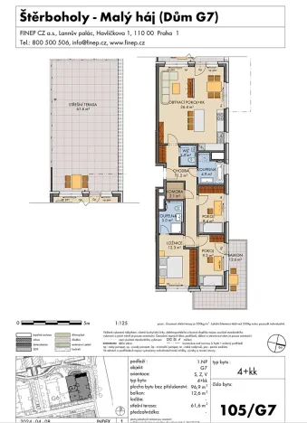Prodej bytu 4+kk, Praha - Dolní Měcholupy, Honzíkova, 97 m2