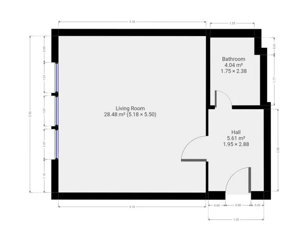 Pronájem bytu 1+kk, Praha - Libeň, Na kopečku, 40 m2