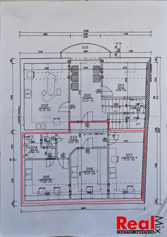 Pronájem kanceláře, Hustopeče, Mrštíkova, 12 m2