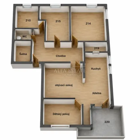 Prodej bytu 4+kk, Chodov, Bezručova, 97 m2