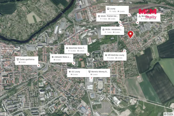 Pronájem bytu 2+1, Louny, Nerudova, 55 m2