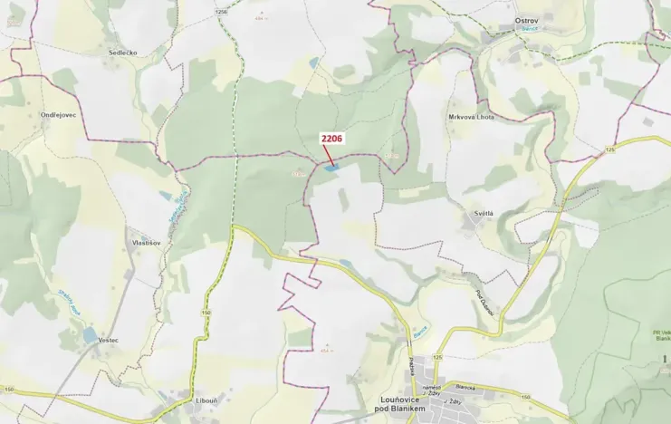 Dražba lesa, Louňovice pod Blaníkem, 4560 m2