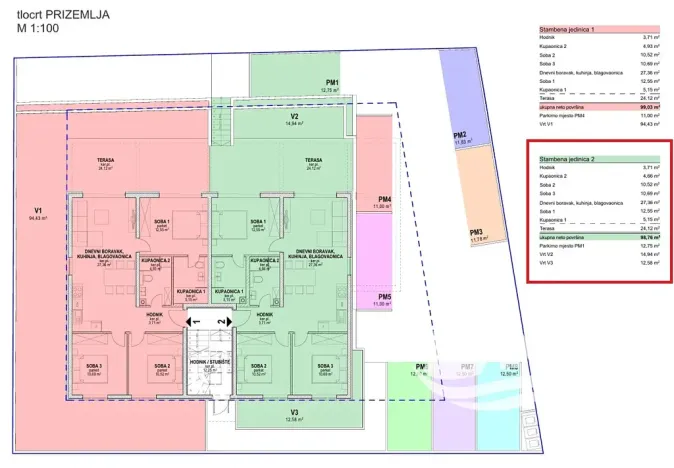 Prodej bytu 3+kk, Povljana, Chorvatsko, 90 m2